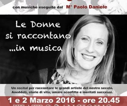 Mola di Bari – " Le Donne si raccontano … in musica", recital di Lisa Angelillo